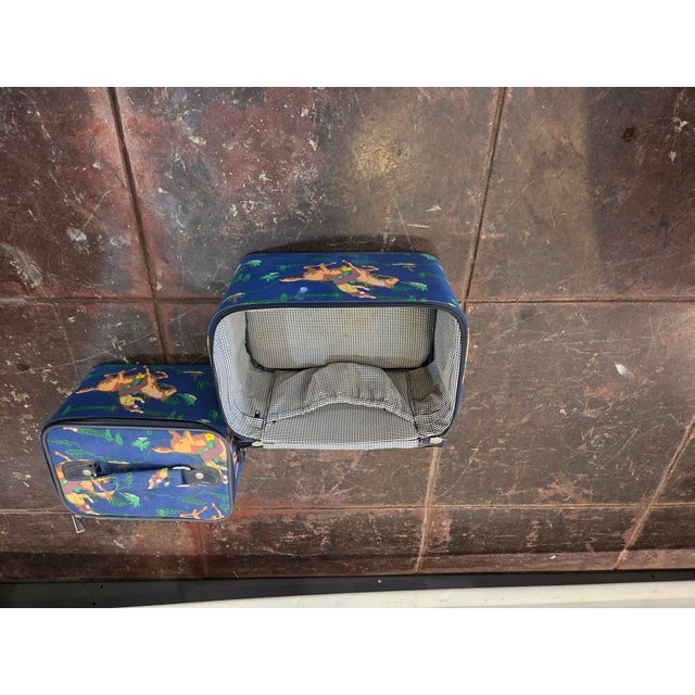 1960s Pair of Western Art Suitcase Bags Set Collectable For Sale In San Diego - Image 6 of 12