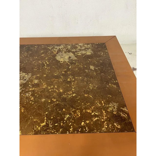 Plastic Large Leather Living Room Table, 1960s For Sale - Image 7 of 9