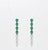 Metal Natural 0.91cts Emerald & 0.56cts Diamond Earring in 18k Gold For Sale - Image 7 of 8