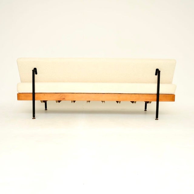 Vintage Steel and Birch Sofa Bed, 1950s For Sale - Image 6 of 11