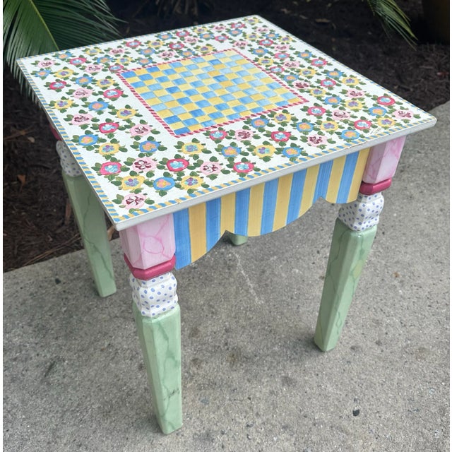 Sweet hand painted chest perfect for a baby's room. Signed 'Tynan', this is very definitely in the style of Mackenzie...