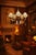 Gold Art Deco French Five-Light Chrome, Bakelite & Opaline Glass Chandelier, 1930s For Sale - Image 8 of 18