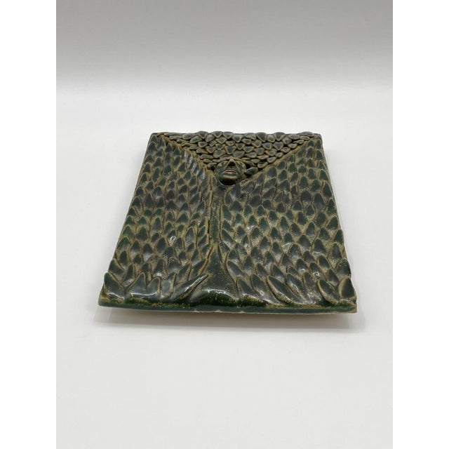 Glazed Ceramic Mural with Scaly Leaf Structure, Germany, 1960s For Sale - Image 16 of 17