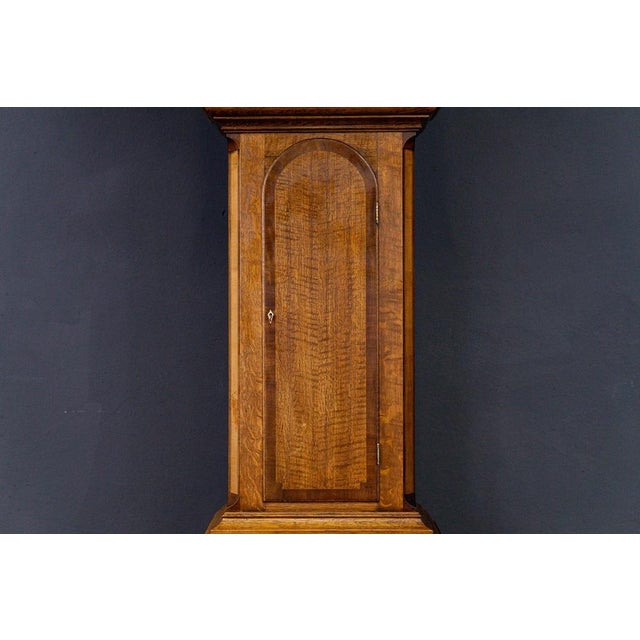 Antique English Grandfather Clock For Sale - Image 4 of 18