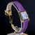 White Cartier Must De Cartier Tank 2415 Japan Limited Purple Checkerboard Dial Vermeil For Sale - Image 8 of 16