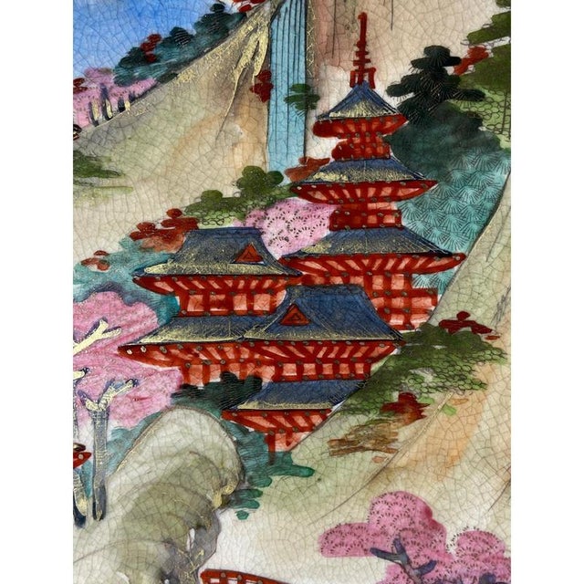Japanese Meiji Satsuma Plate from Bunpō, 1868-1912 For Sale - Image 9 of 13