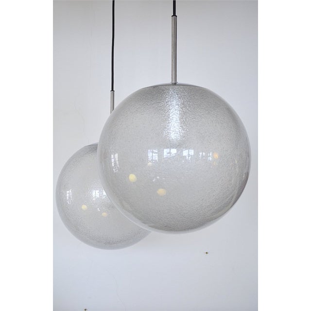 Bauhaus Ball Hanging Lamp from Glashütte Limburg, 1960s For Sale - Image 3 of 8