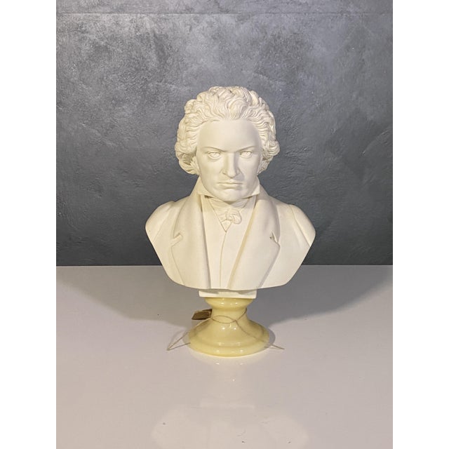 Marble Dust Bust of Beethoven by A. Giannelli, 1960s For Sale - Image 10 of 10