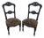 Set of Black Side Chairs, 19th Century For Sale