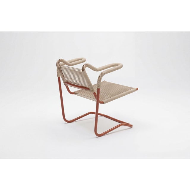 Salmon Dan Johnson Cantilever Lounge Chair (2002 Limited Production) For Sale - Image 8 of 12