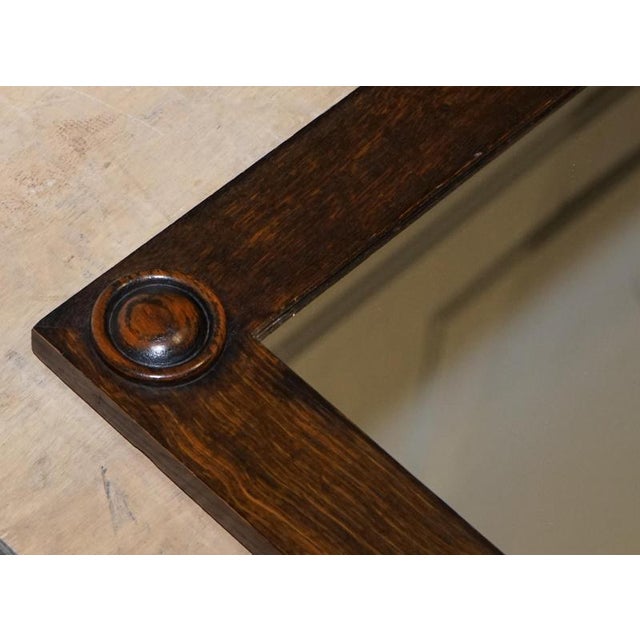 Gold Antique Jacobean Style Rectangular Wall Mirrors, 1900s, Set of 2 For Sale - Image 8 of 10