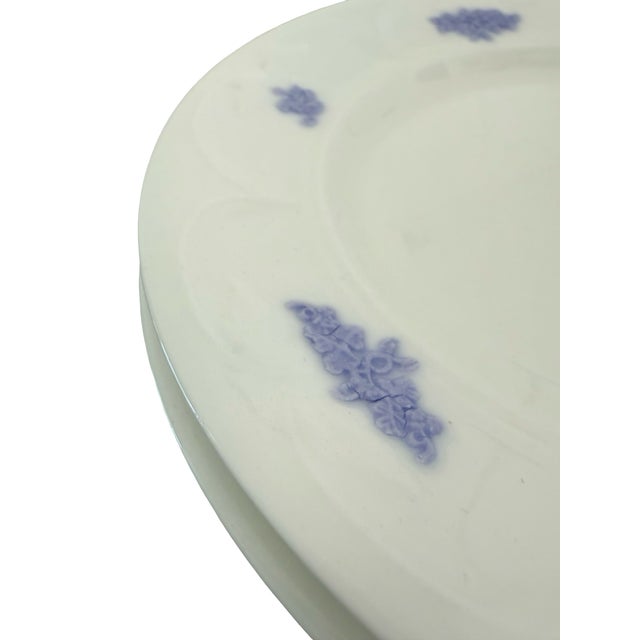 Vintage Adderleys Blue Chelsea English Ironstone Salad Plates Set of 3 For Sale - Image 9 of 10
