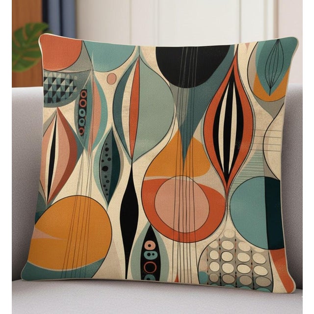 Exquisite Luxury Mid-Century Modern Sofa Cushions / Pillows 2 Cushion Cover Only For Sale - Image 4 of 4