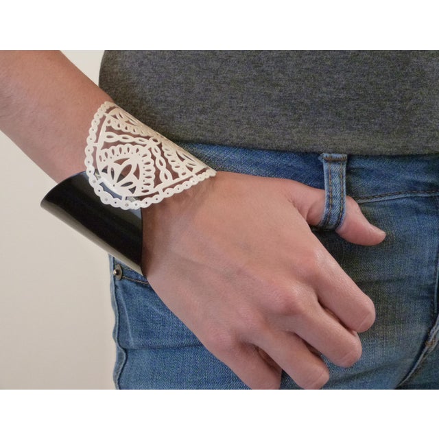 Modern Two Piece Decorative Cuff by Ashley Buchanan, Attributed For Sale - Image 3 of 3