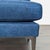 West Elm West Elm Blue Sectional Sofa With Right Chaise For Sale - Image 4 of 6