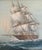 Mid 20th Century Framed Oil on Canvas Painting “Clipper Ship at Sea” Artist Signed Paolo For Sale - Image 4 of 12