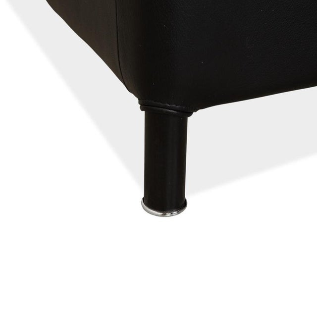 Leather Aura Three-Seater Sofa in Black by Paolo Piva for Wittmann For Sale - Image 6 of 13