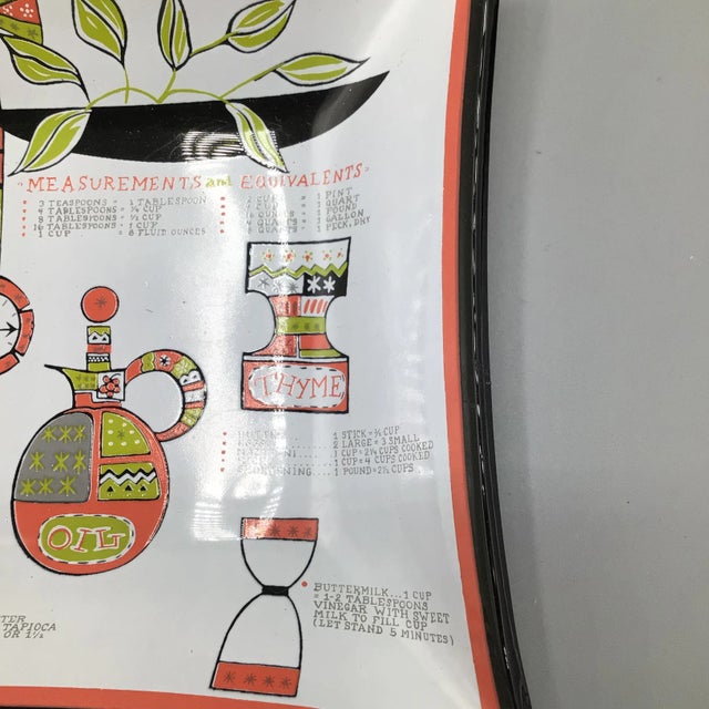 Vintage Smoked Glass Kitchen Weights and Measurements Decorative Dishes -set of 3 For Sale - Image 11 of 12