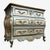 Louis XV Style Painted Bombé Commode with Marble Top, Late 19th Century For Sale - Image 3 of 8