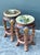 Vintage Asian Glazed Ceramic Low Stools - A Pair For Sale - Image 12 of 12