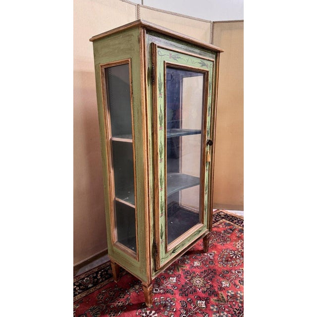 Venetian Painted Wooden Display Case, 1930s For Sale - Image 4 of 10