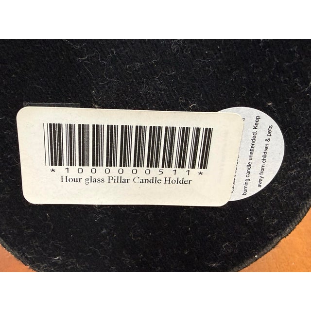 Hamilton Park Interiors Hourglass Pillar Candle Holder, Tall For Sale - Image 12 of 12