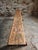Wood Antique Wooden Bench with Pine Seat and Chestnut Base, 1890s For Sale - Image 7 of 11