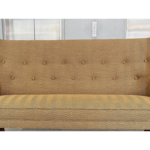 Wood 1940s Danish Modern Settee in the Style of Finn Juhl For Sale - Image 7 of 15