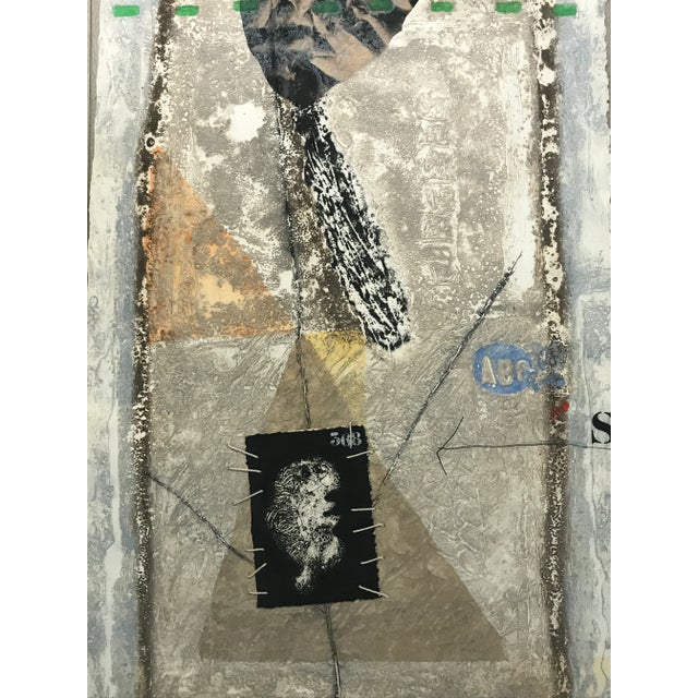 James Coignard Rare Large Format Original Mixed-Media, Hand-Embellished Carborundum Etching, 1980s For Sale - Image 4 of 12