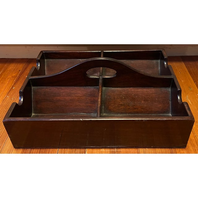 Wood Antique 18th Century English George III Mahogany Wine Bottle Caddy 1790 - 1800 For Sale - Image 7 of 16