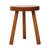 Vintage Wooden Three-Legged Stool, Milking Stool, Rustic Style, 1960s For Sale - Image 6 of 15