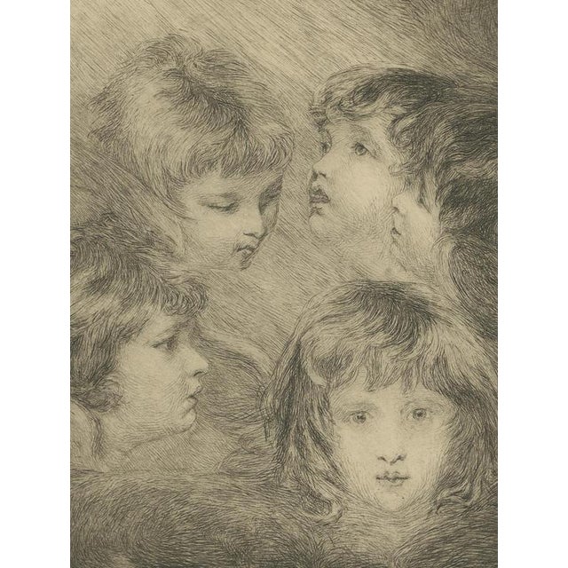 After Sir Joshua Reynolds, Angels Heads, 1890, Etching For Sale - Image 6 of 9