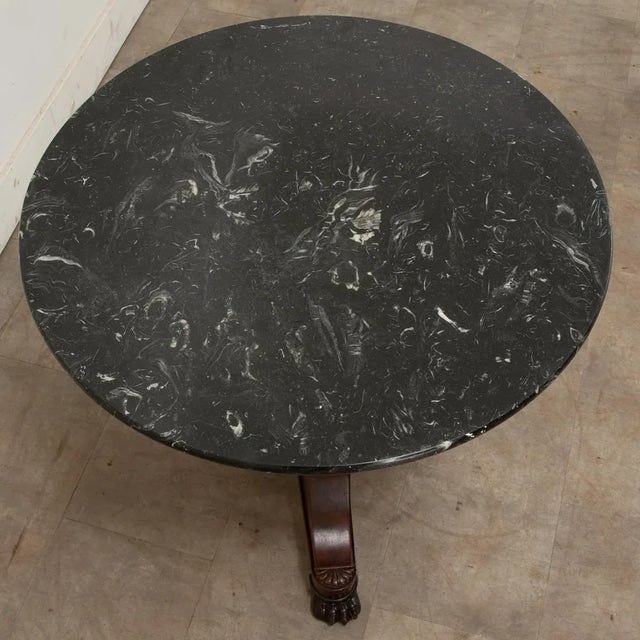 French Restauration Mahogany & Marble Gueridon For Sale - Image 12 of 12