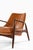 Afromosia and Leather Easy Chair attributed to Ib Kofod-Larsen, 1950s For Sale - Image 6 of 11
