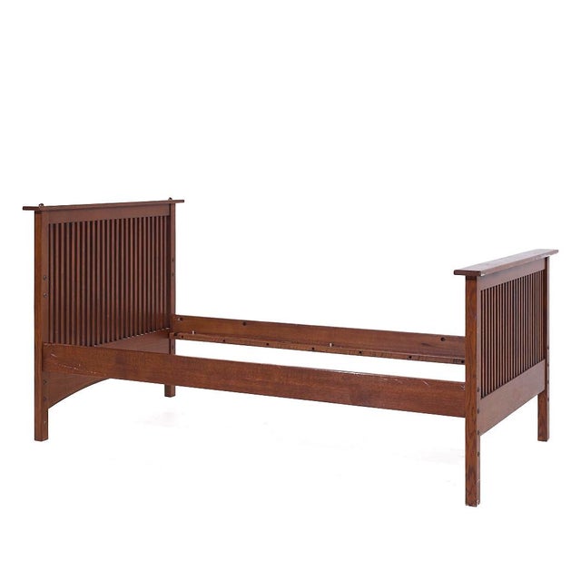 Mission Stickley Mission Oak Twin Bed For Sale - Image 3 of 9