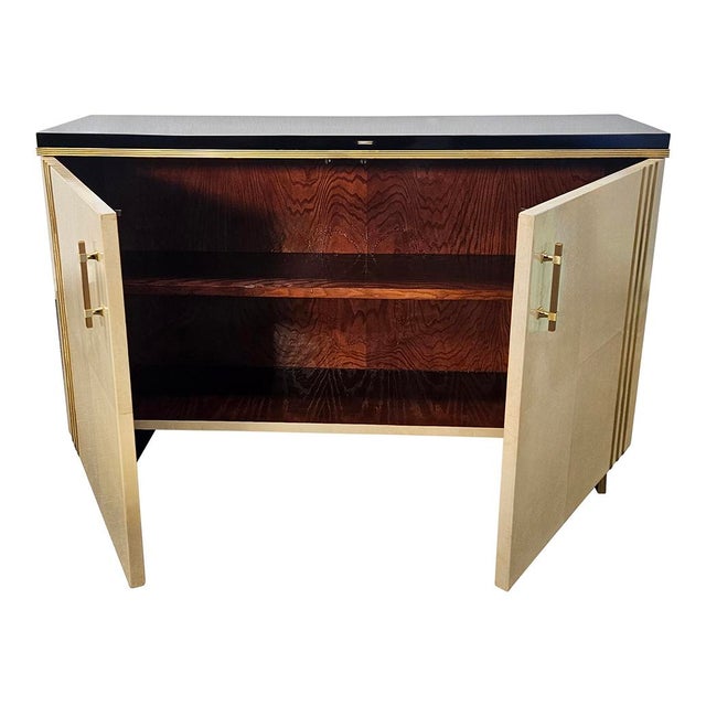 1980s Parchment 2-Door Sideboard, 1980s For Sale - Image 5 of 8