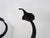 Black Wrought Iron Dragon Andirons, 1940s, Set of 2 For Sale - Image 8 of 10
