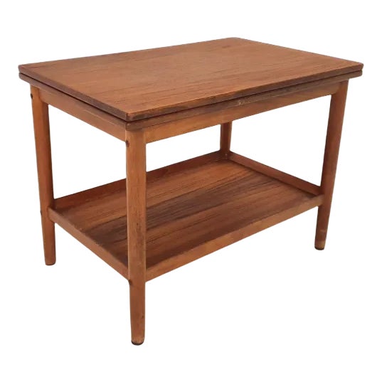 Foldable Side Table by Grete Jalk for Poul Jeppesen, Denmark, 1960s For Sale