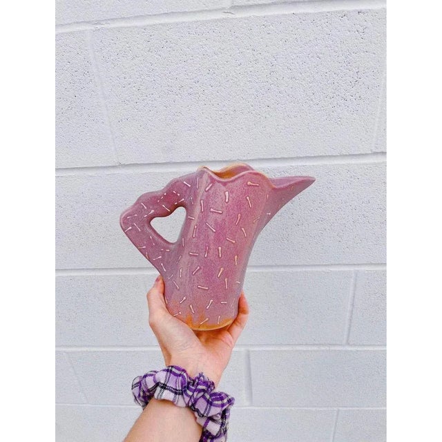 Vintage Ingrid Ceramic Sculptural Vase; Signed