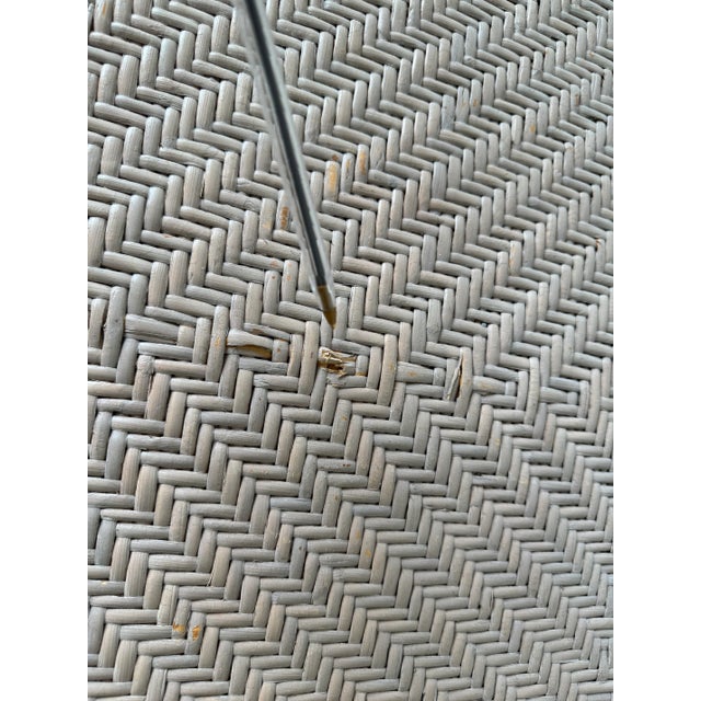 Antonio Budji Layug Woven Rattan Rectangular Coffee Table For Sale - Image 12 of 12