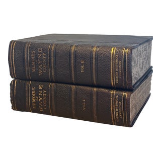 113 Years Old … Very Rare 1912 Historical Volumes … Memoirs of Wayne County & Richmond, Indiana … 2 Volume Set…. For Sale