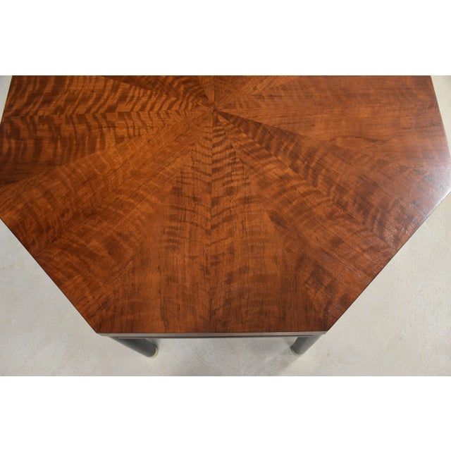 Harvey Probber Mid 20th Century Refinished Octogon Mahogany Coffee Table For Sale - Image 4 of 6