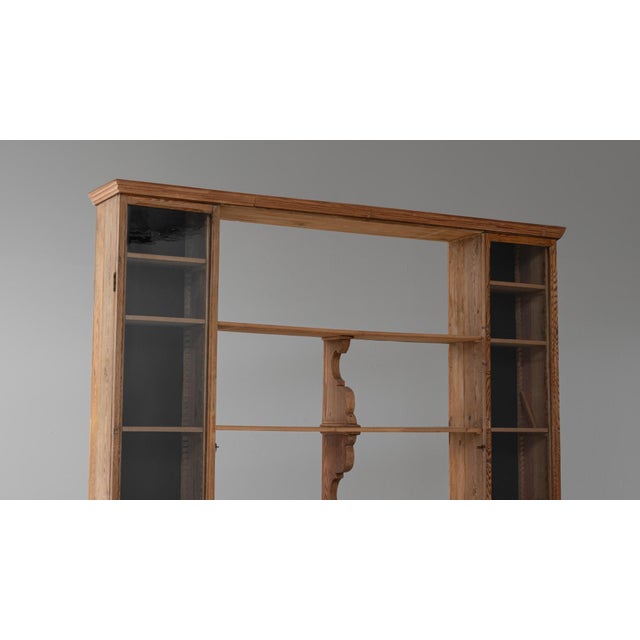 Brown 1900s French Wooden Display Cabinet & Shelves For Sale - Image 8 of 18