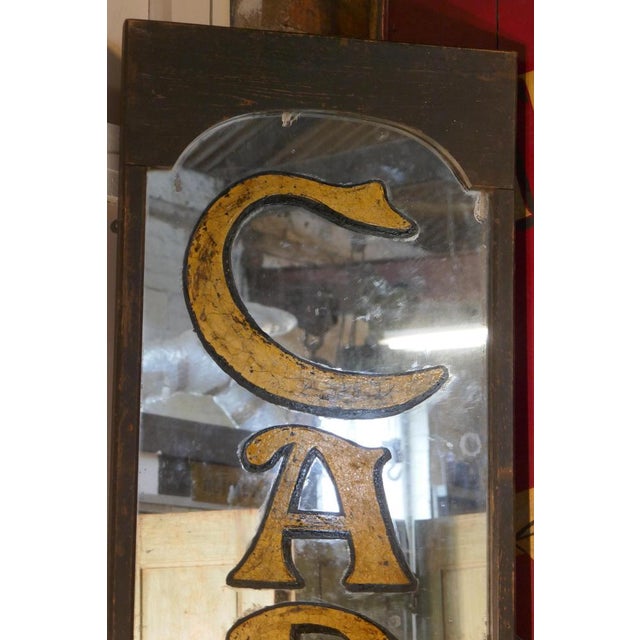Industrial Long Cadbury Bournville Shop Advertising Wall Mirror, 1900s For Sale - Image 3 of 8