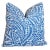 Raoul Blue & White Acadia Floral Feather/Down Pillow 20" Square For Sale In Los Angeles - Image 6 of 6