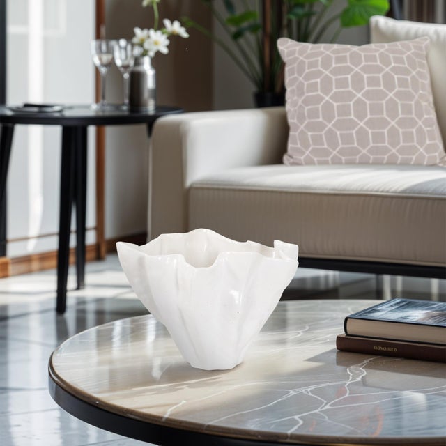 Artridge Ruffled Edge Bowl For Sale - Image 11 of 11