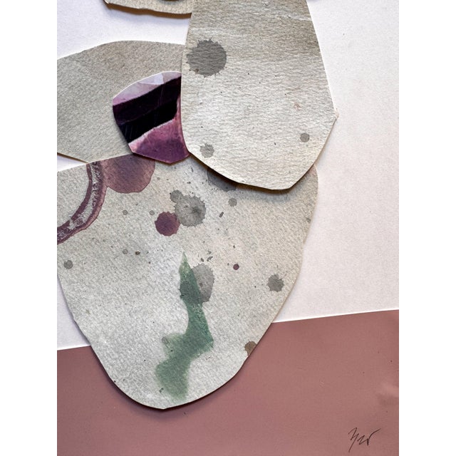 2020s "Love Without Words 3" Original Mixed-Media Collage on Paper by Zac Woodiel For Sale - Image 5 of 9