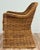 Vintage Braided Wicker Club Chair For Sale - Image 4 of 11
