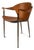 Talian Postmodern Modernist "Jocauro" Armchair by Arrben in Original Patinaed Leather, Italy, C. 1990s For Sale
