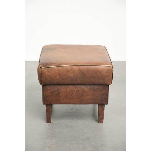 Set of Sheepskin Lounge Chair and Ottoman For Sale - Image 14 of 18